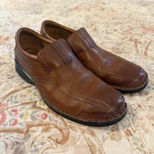 Clarks Collection Escalade Shoes Men’s 10.5 M Brown Leather Comfort Loafers